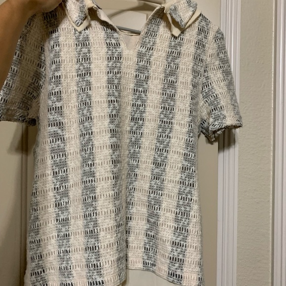 Anthropologie collared short sleeve top - Picture 3 of 4